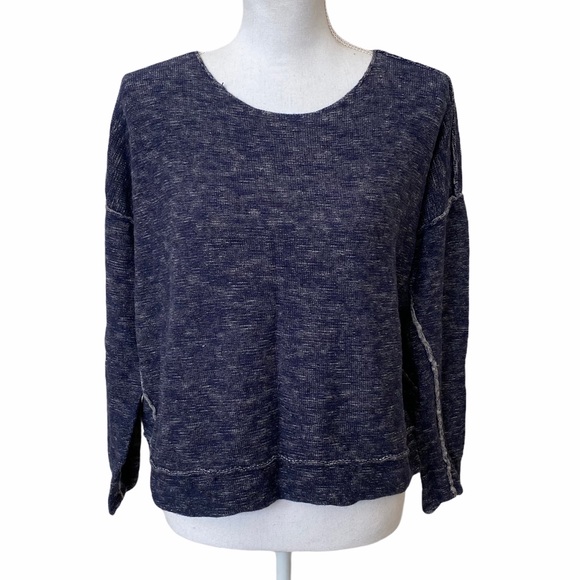 Eileen Fisher Sweaters - Eileen Fisher Sweater Heathered Navy Long Sleeve